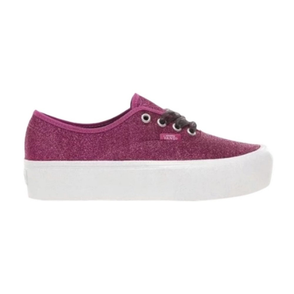 Vans Magenta Glitter 7.5 NWOT